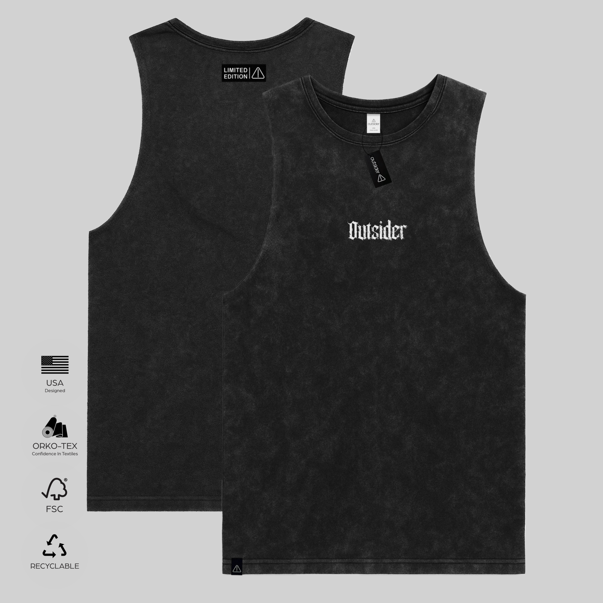 Outsider Vintage-Washed Barnard Tank