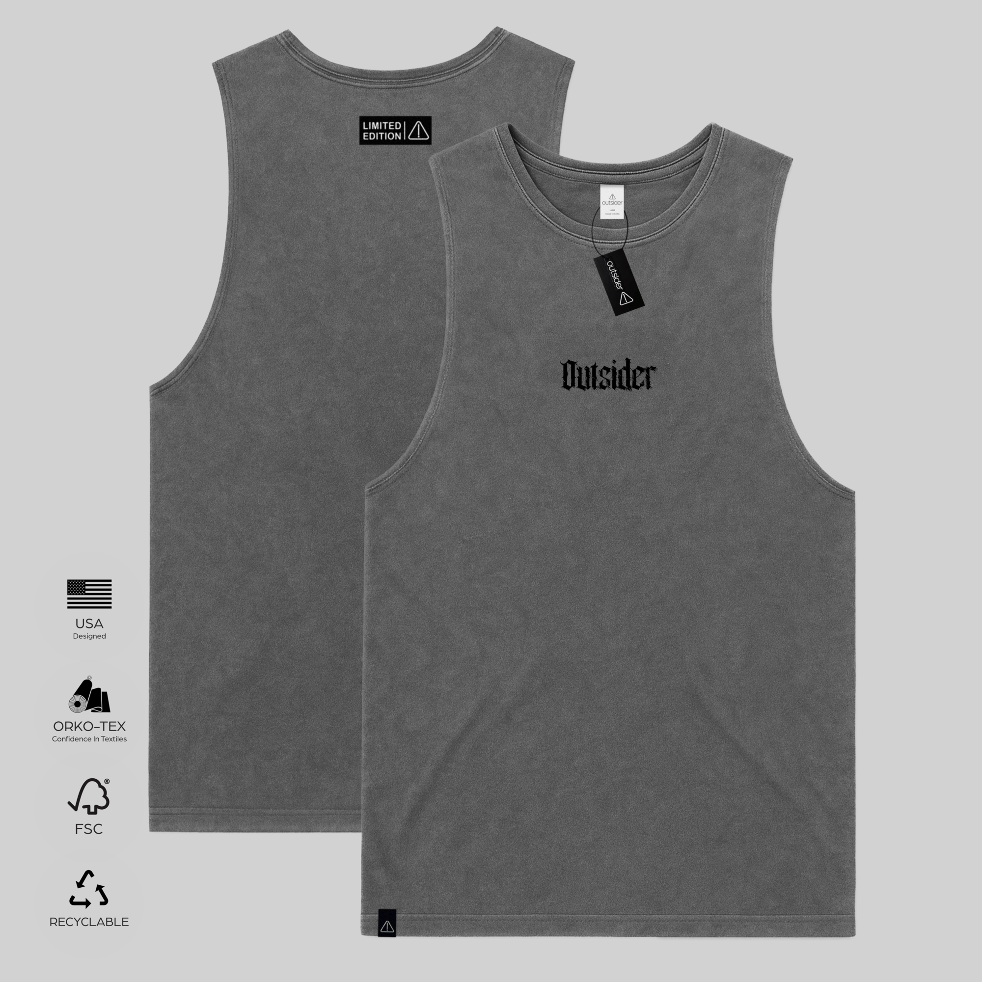 Outsider Vintage-Washed Barnard Tank