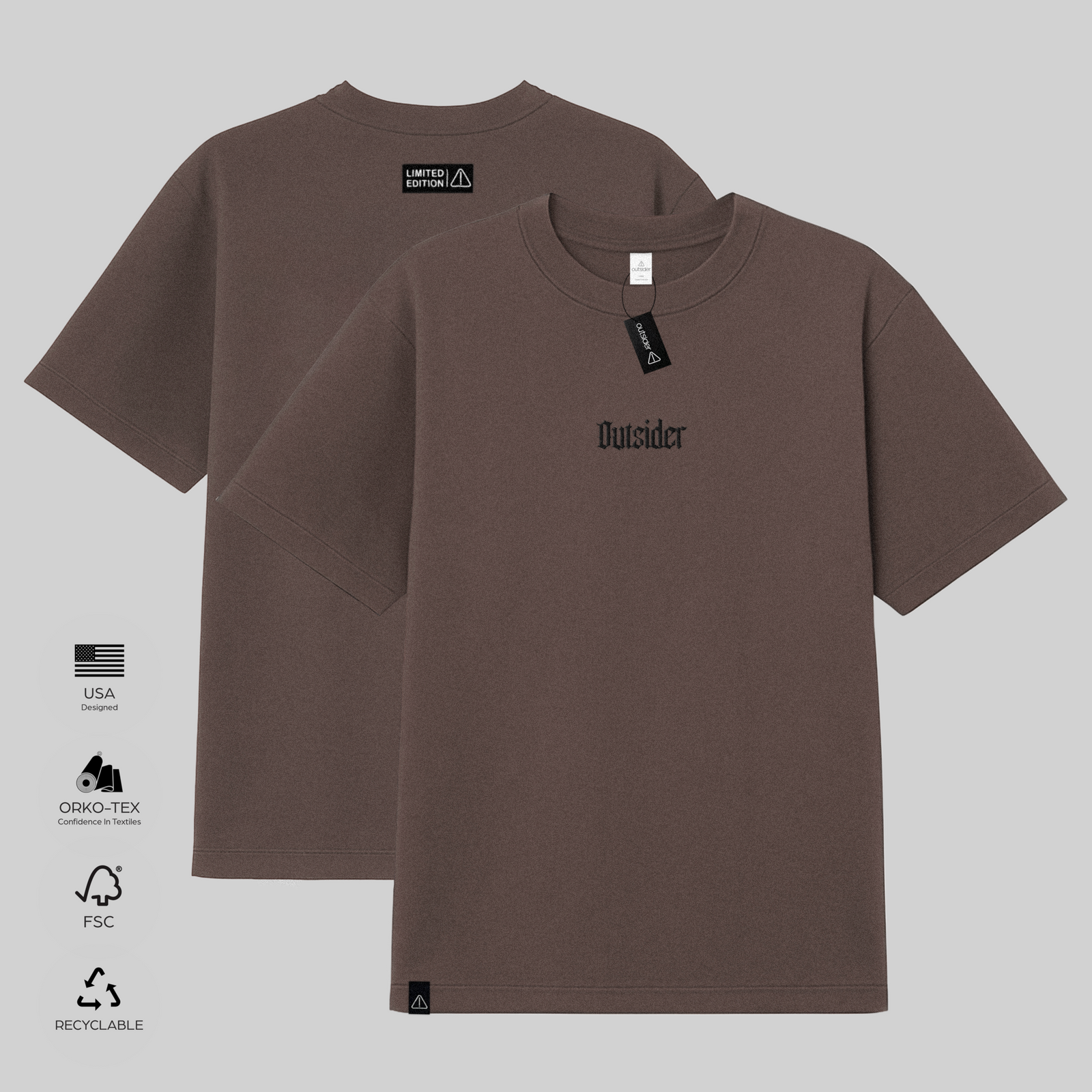 Outsider Vintage-Washed Drop-Shoulder T-Shirt