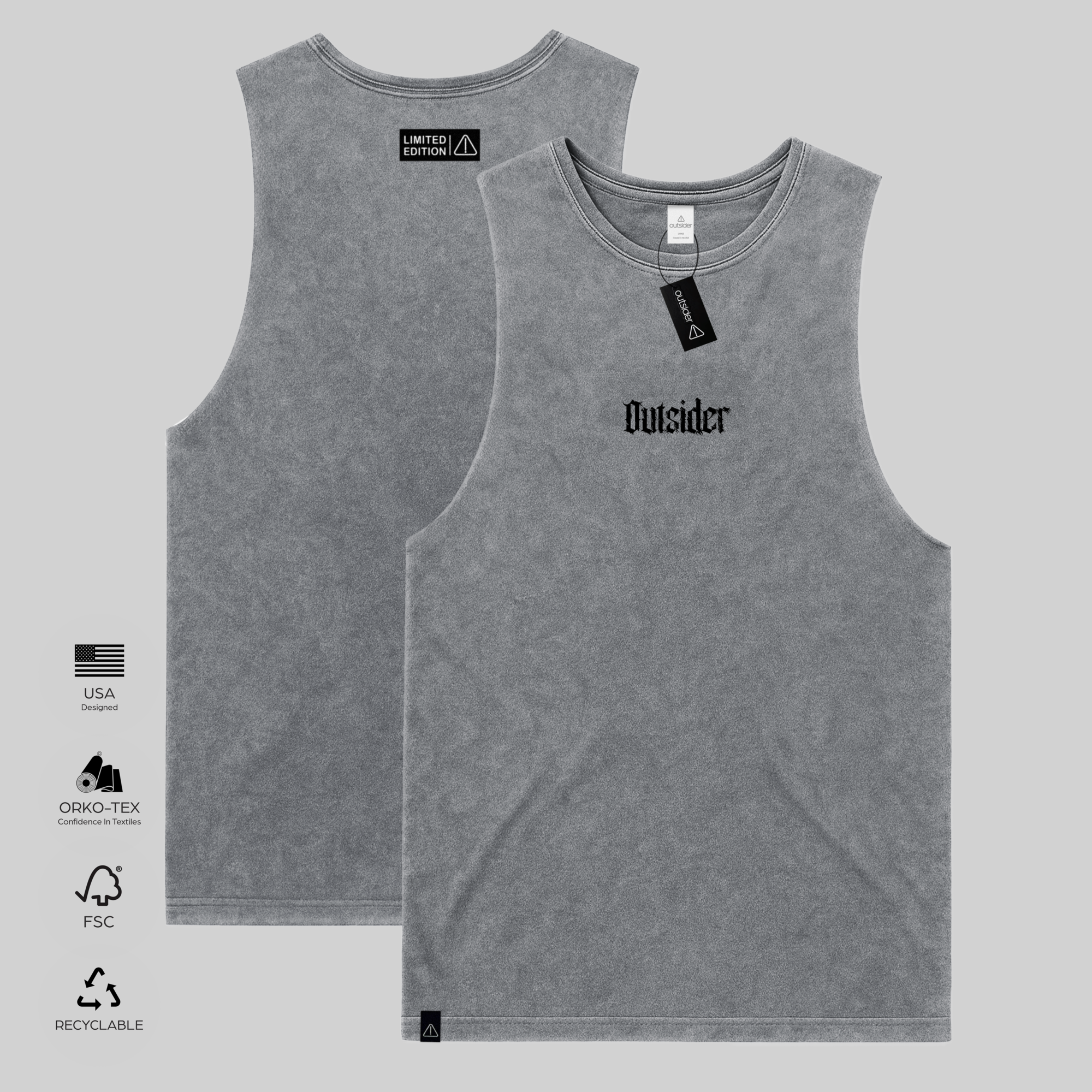 Outsider Vintage-Washed Barnard Tank