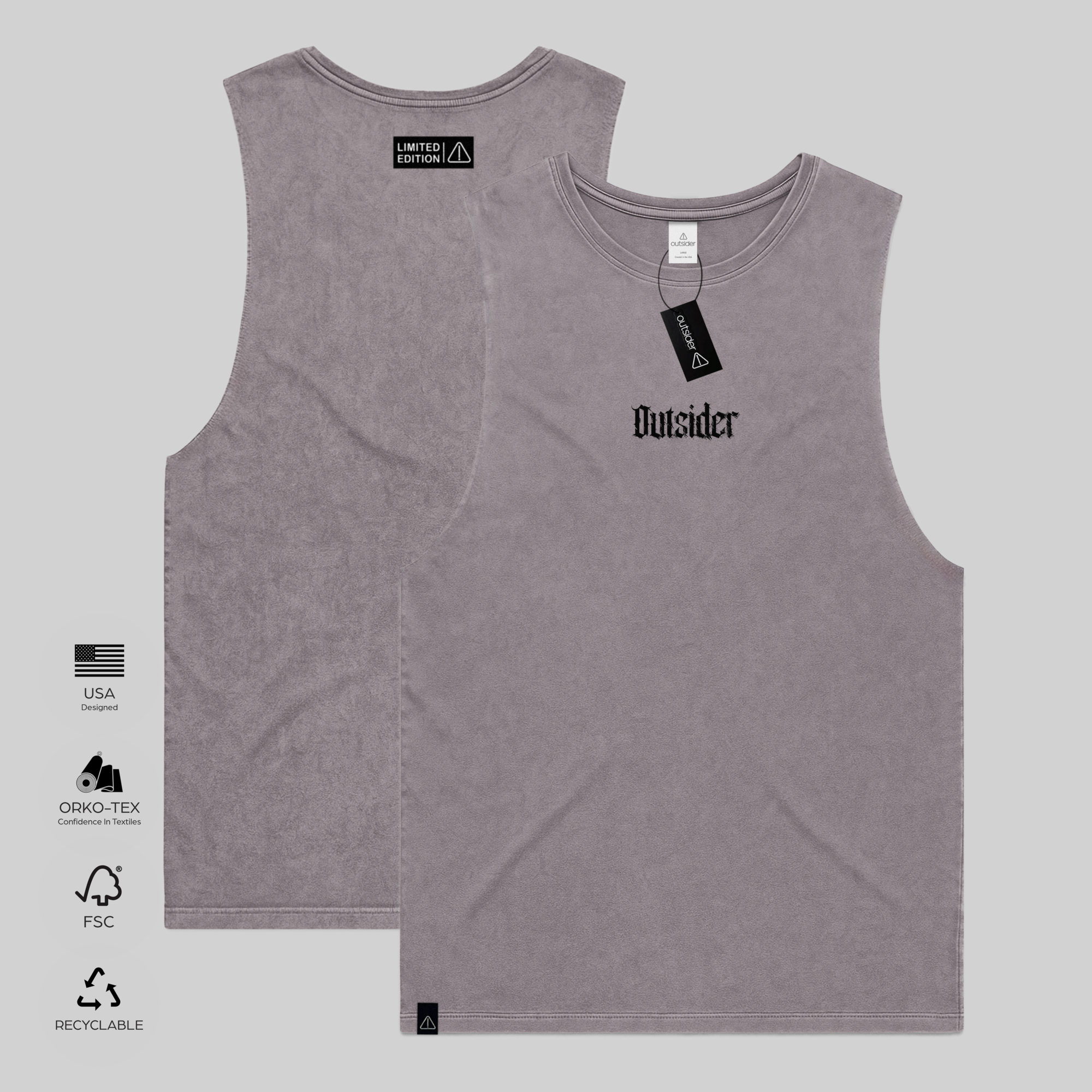 Outsider Vintage-Washed Barnard Tank