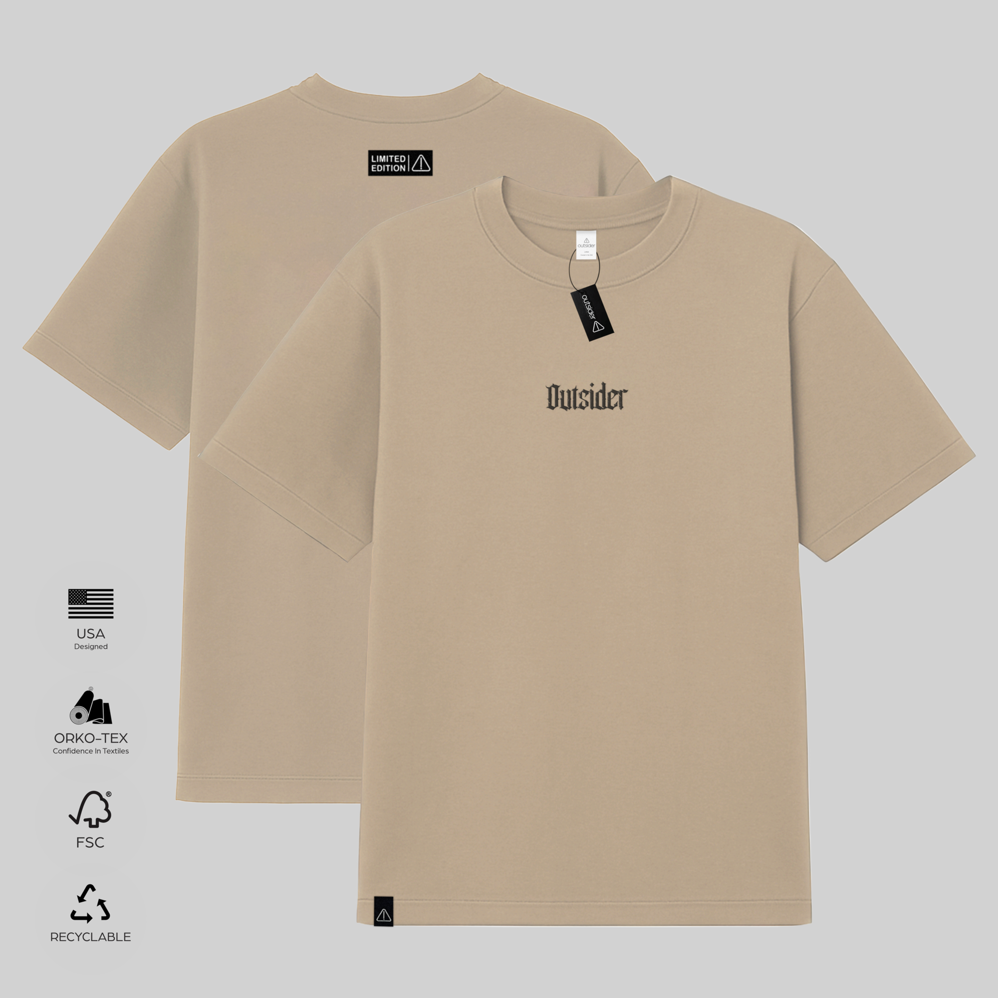 Outsider Vintage-Washed Drop-Shoulder T-Shirt