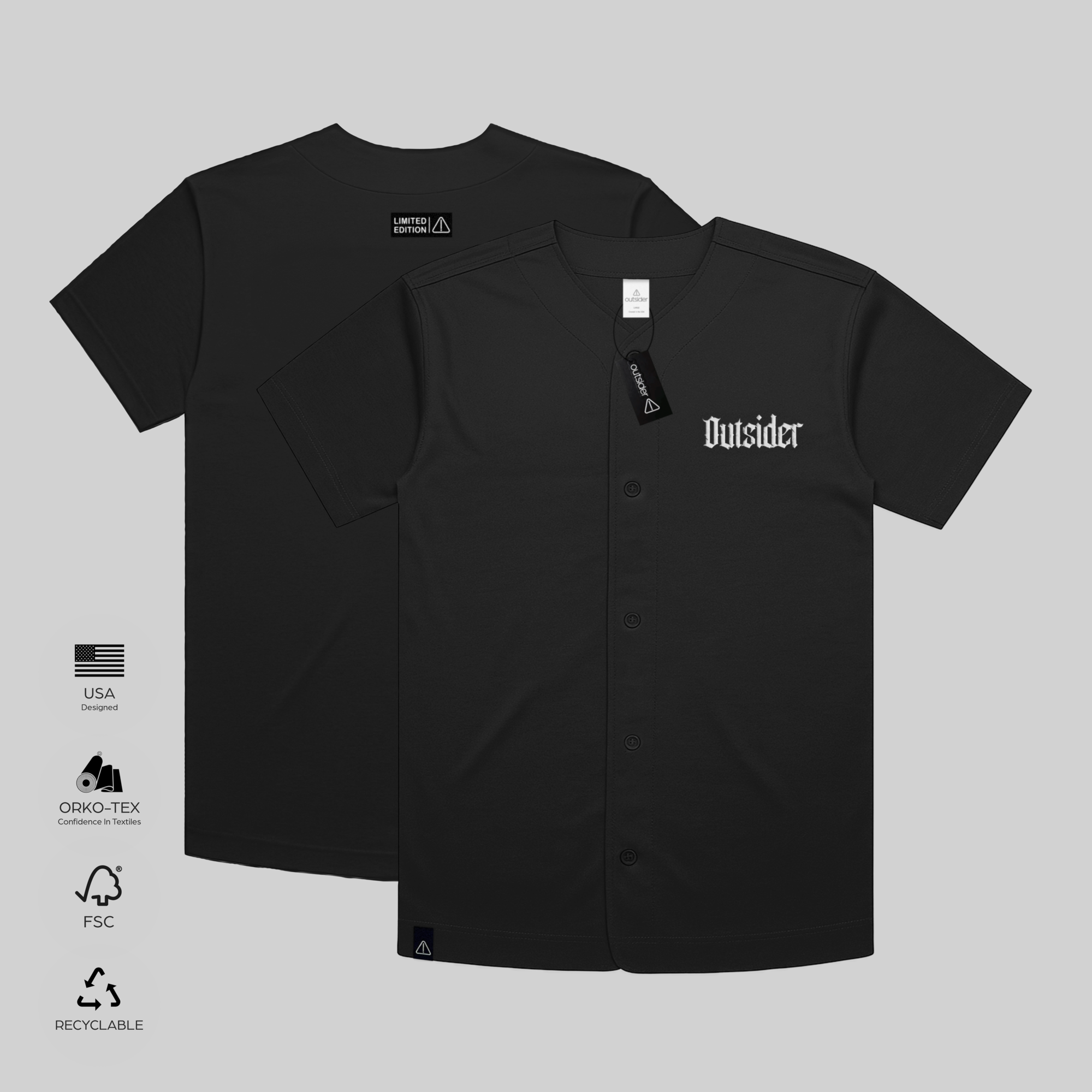 Outsider Heavy Baseball Jersey
