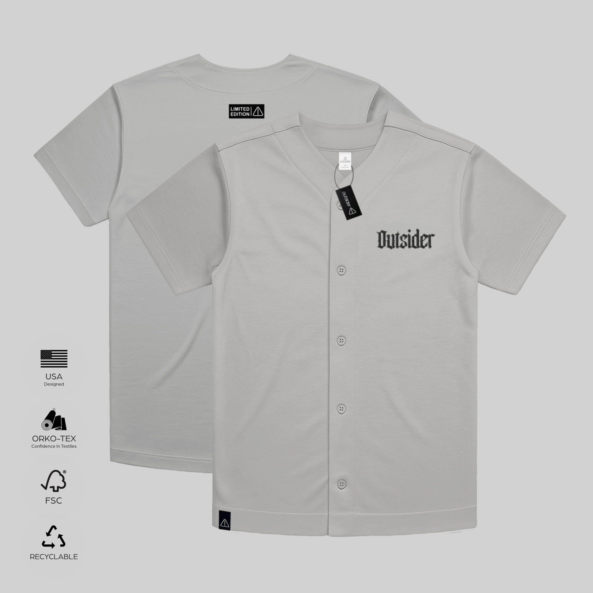 Outsider Heavy Baseball Jersey