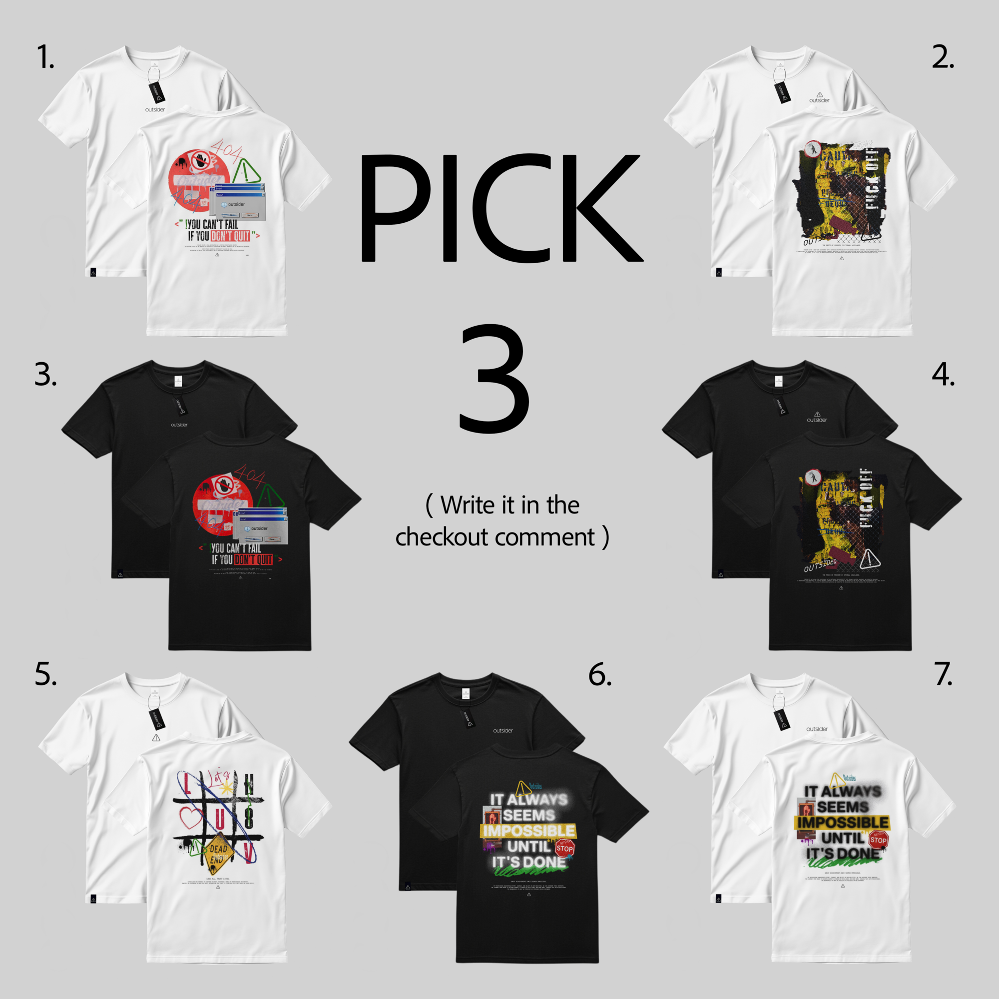 Disorder: 3 T-Shirts (You Pick)